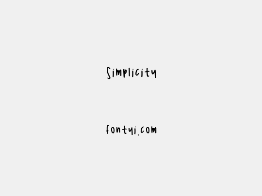 Simplicity