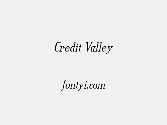 Credit Valley