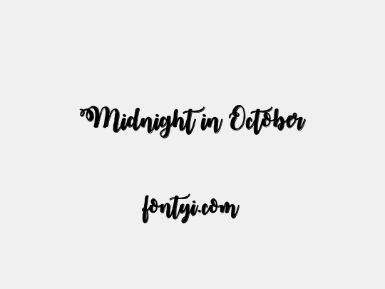 Midnight in October