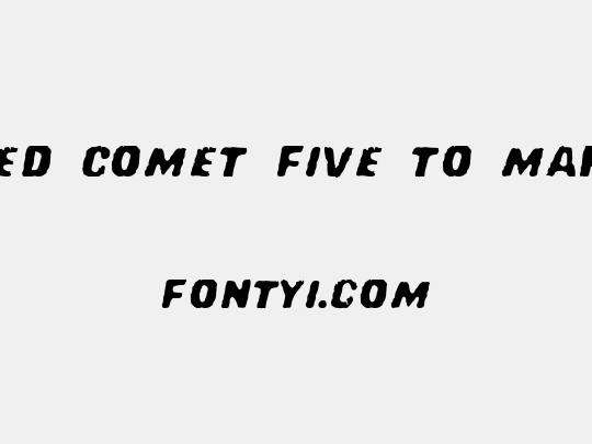 Red Comet Five to Mars