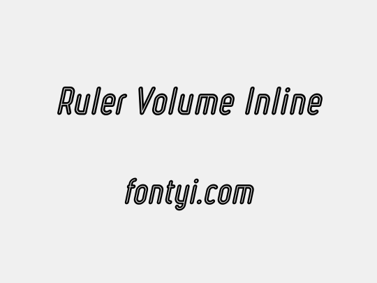 Ruler Volume Inline