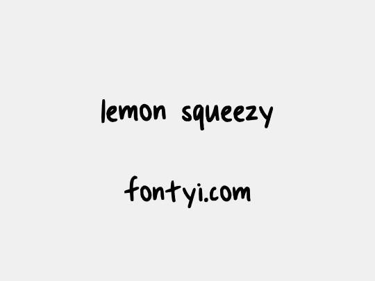 lemon squeezy