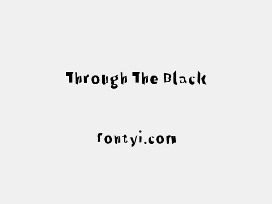 Through The Black