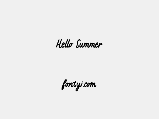 Hello Summer