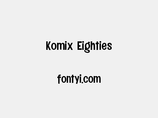 Komix Eighties
