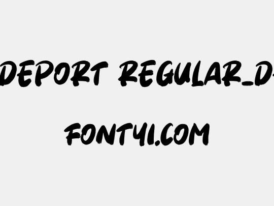 Rhodeport Regular_DEMO