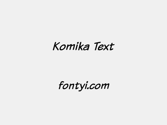 Komika Text