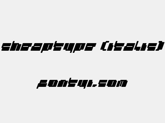 cheaptype (italic)