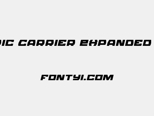 Olympic Carrier Expanded Italic