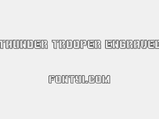 Thunder Trooper Engraved