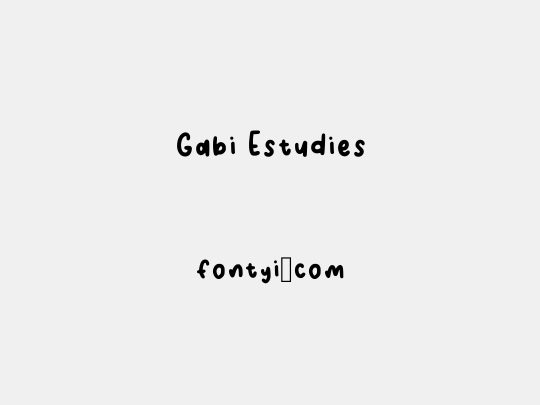 Gabi Estudies