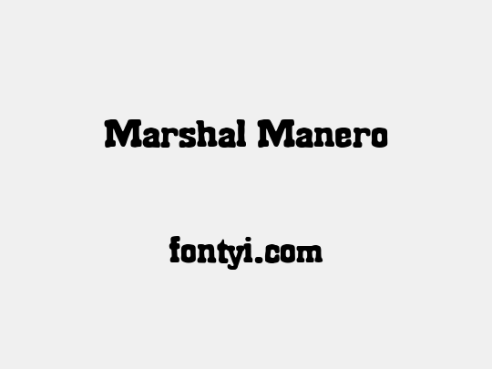 Marshal Manero