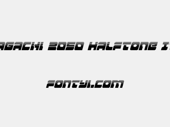 Yamagachi 2050 Halftone Italic