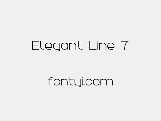 Elegant Line 7