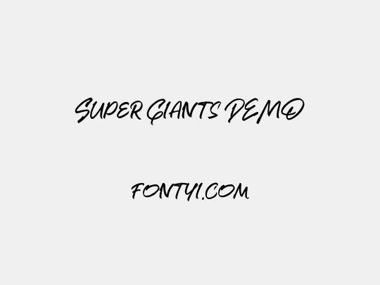 Super Giants DEMO