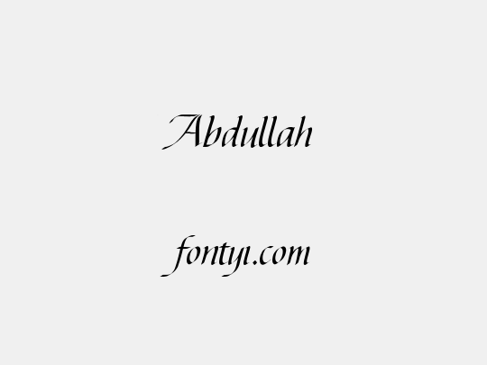 Abdullah