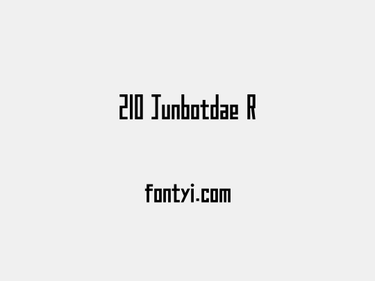 210 Junbotdae R