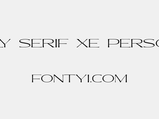 Molly Serif XE PERSONAL