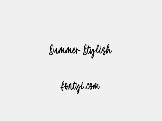 Summer Stylish