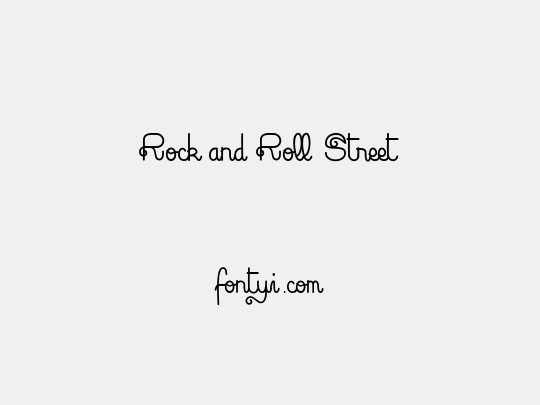 Rock and Roll Street