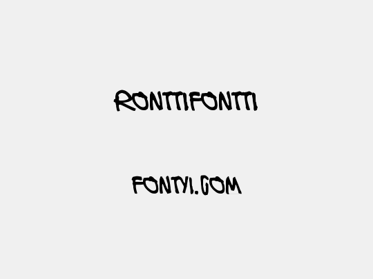 Ronttifontti