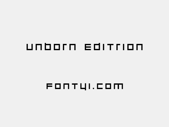 unborn editrion