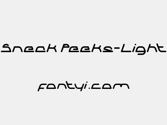 Sneak Peeks-Light