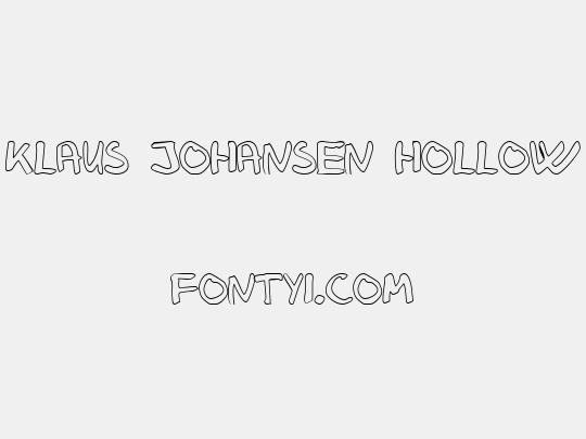 Klaus Johansen hollow