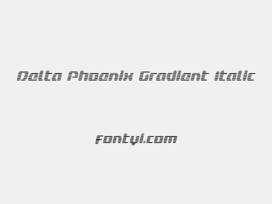 Delta Phoenix Gradient Italic