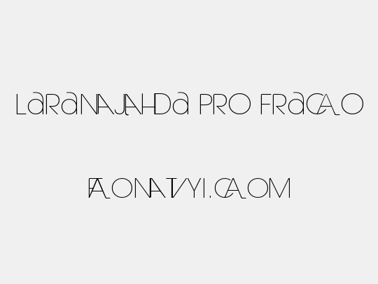 Laranjha Pro Fraco
