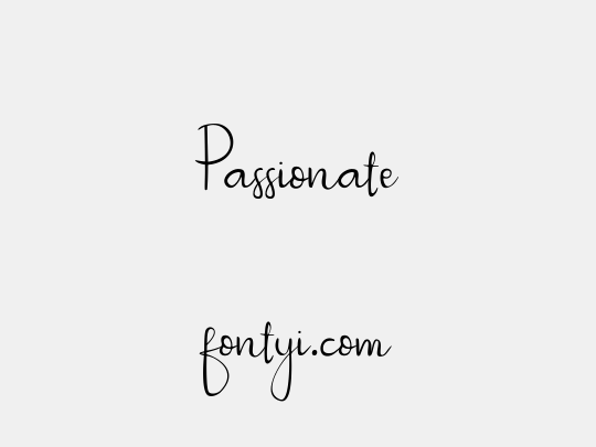 Passionate
