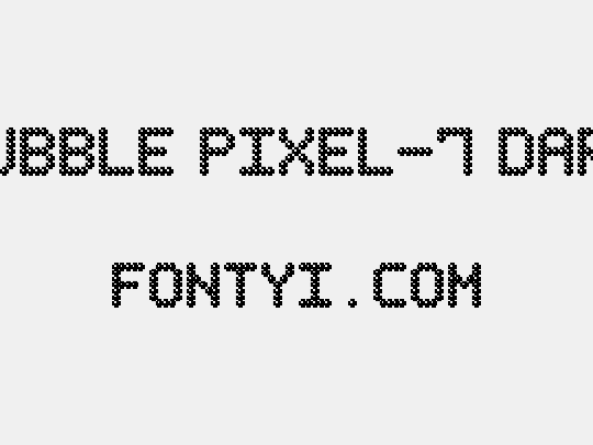 Bubble Pixel-7 Dark