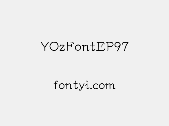 YOzFontEP97
