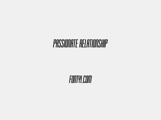 Passionate Relationship