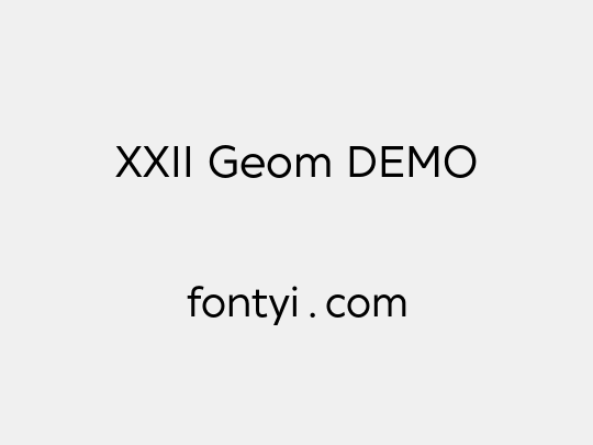 XXII Geom DEMO