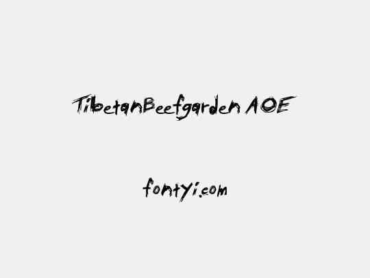 TibetanBeefgarden AOE