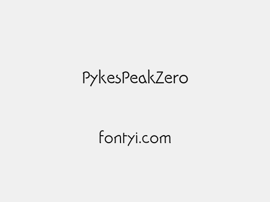PykesPeakZero