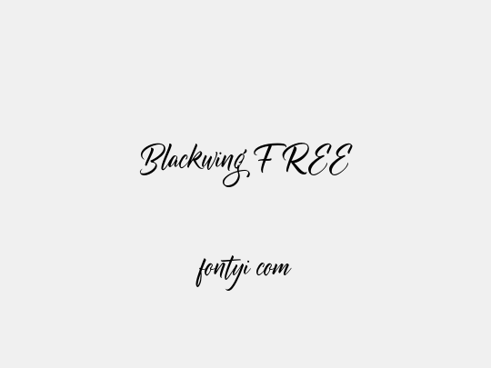 Blackwing FREE