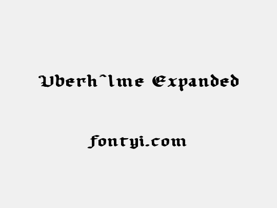 Uberhˆlme Expanded