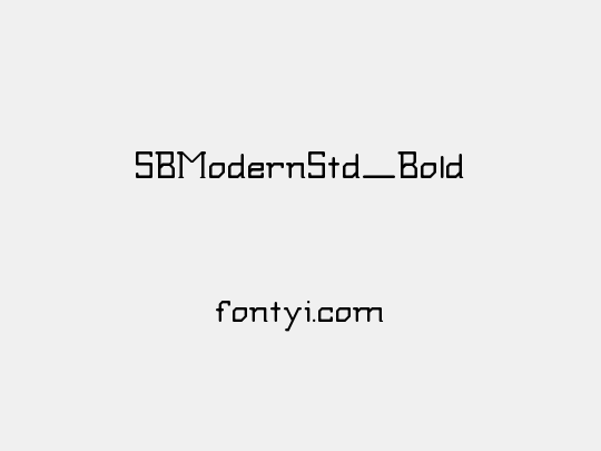 SBModernStd_Bold