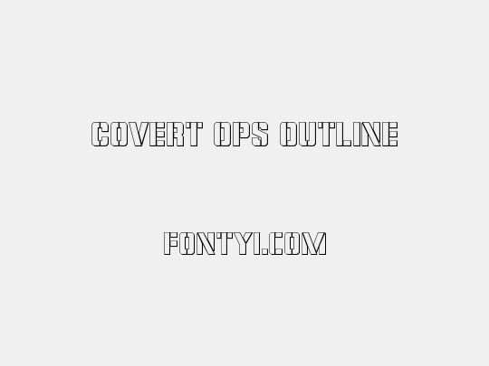 Covert Ops Outline