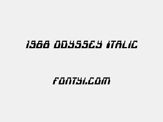 1968 Odyssey Italic