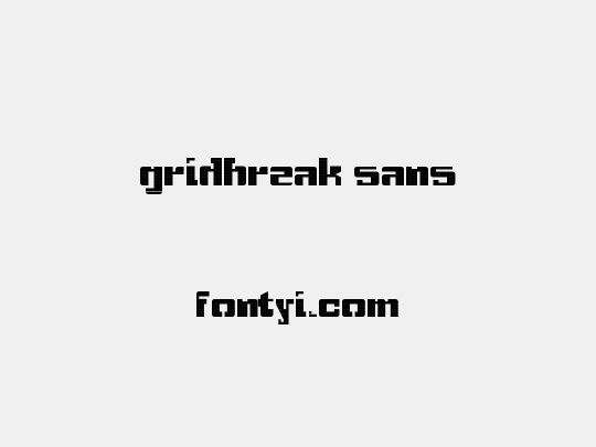 gridbreak sans
