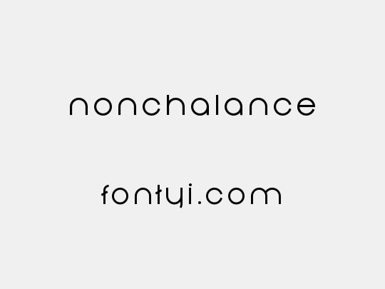 Nonchalance