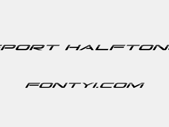 Grand Sport Halftone Italic