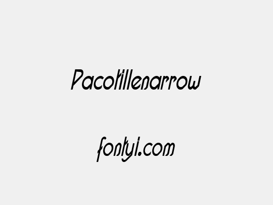 Pacotillenarrow