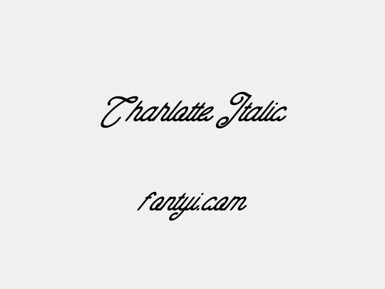 Charlotte Italic