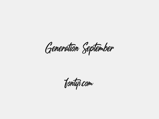 Generation September