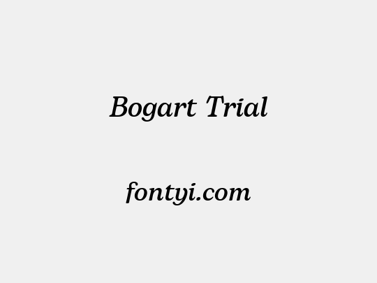 Bogart Trial