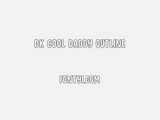 DK Cool Daddy Outline